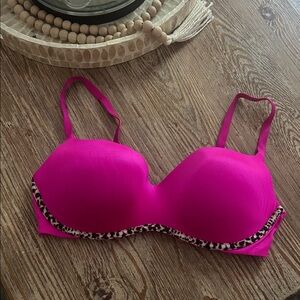 Victoria's Secret Pink Leopard Trim Bra